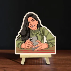 Personalized Caricature Wooden Print