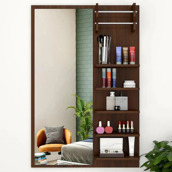 Beautiful Dressing Mirror In Walnut Finish