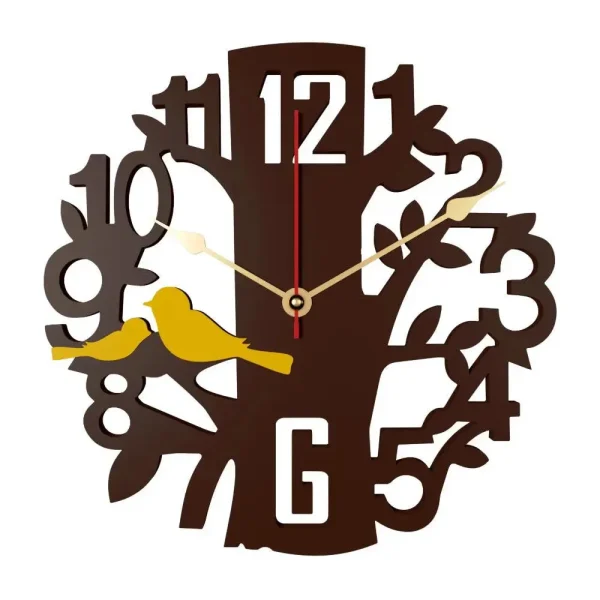 Brown Tree  with Yellow birds - Image 2