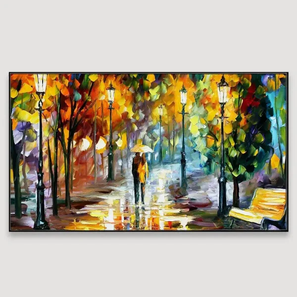 Forest Scenery Panoramic Canvas Wall Painting - Image 3