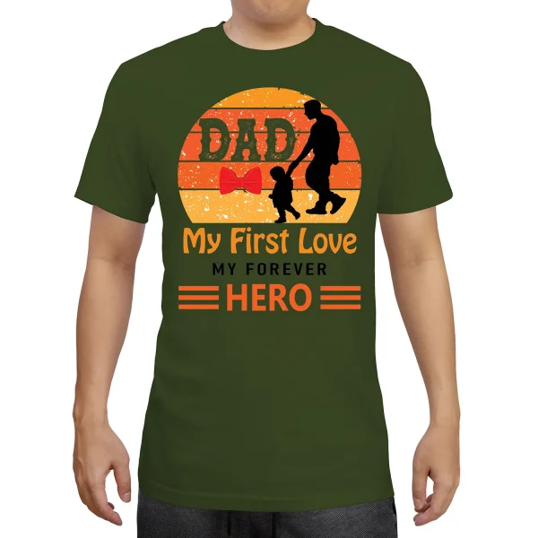 Forever Hero Dad T-Shirt - Image 2