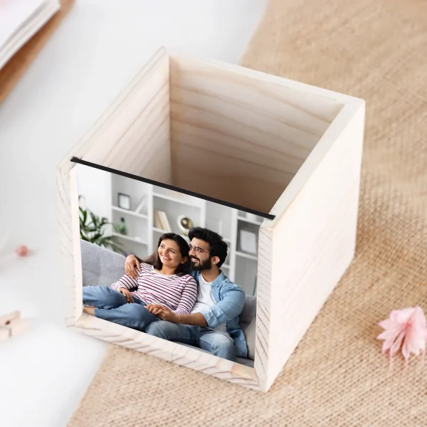 Personalised Pen Wooden Organiser - Image 2